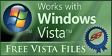 Certified to work with Windows Vista, by FreeVistaFiles.com