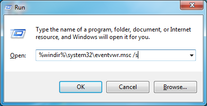 start event viewer