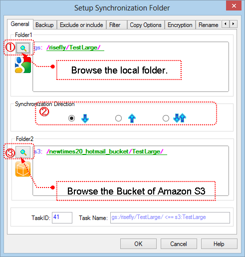 Setup Task to sync Amazon S3